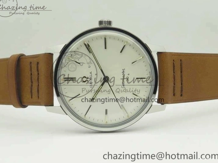 1222 Seamaster 30 1962 SS TW Best Edition White Dial On Leather Strap MIYOTA Timeless 8078